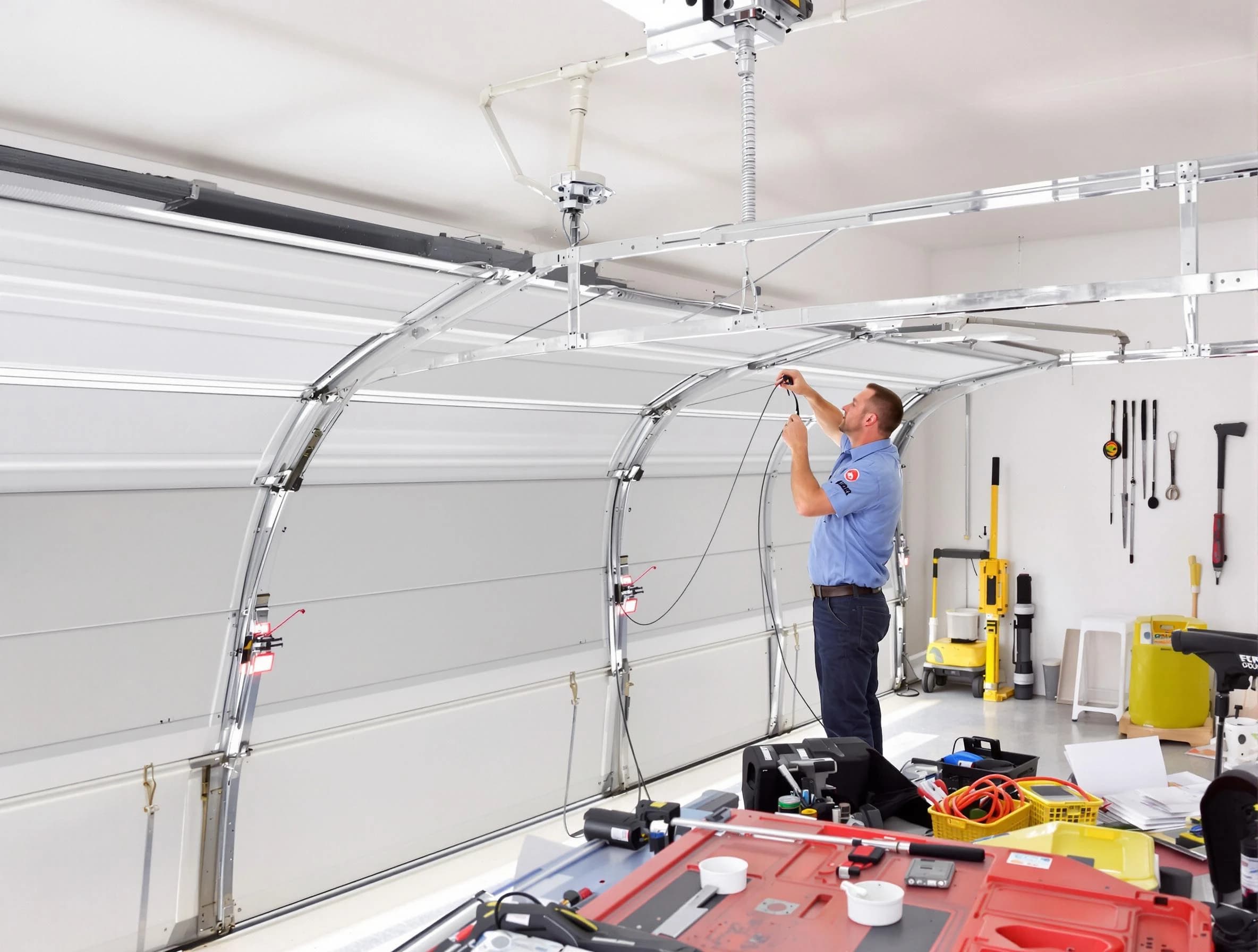 Garage door cable repair service by Choctaw Garage Door Repair in Choctaw