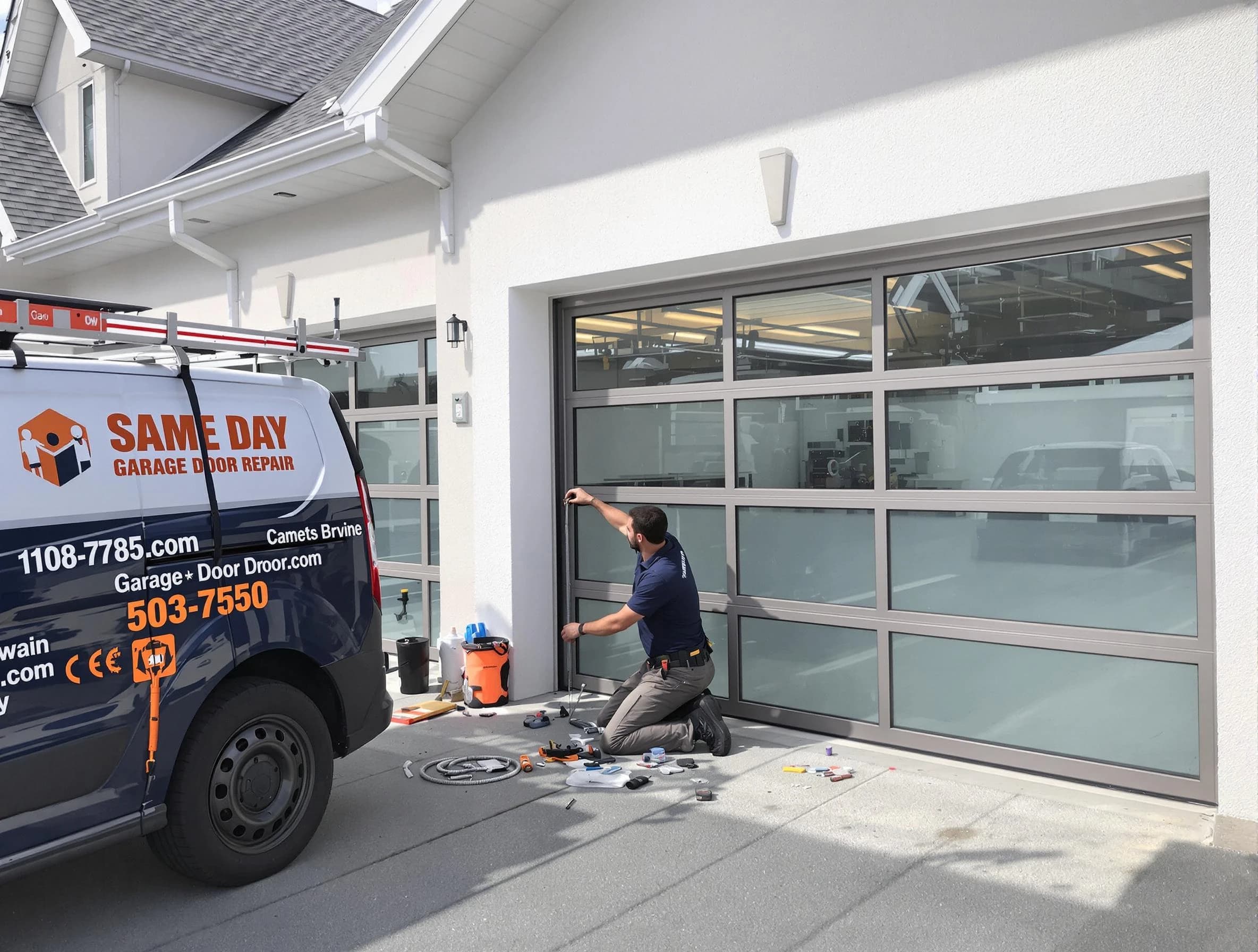 Same-day garage door repair service by Choctaw Garage Door Repair in Choctaw