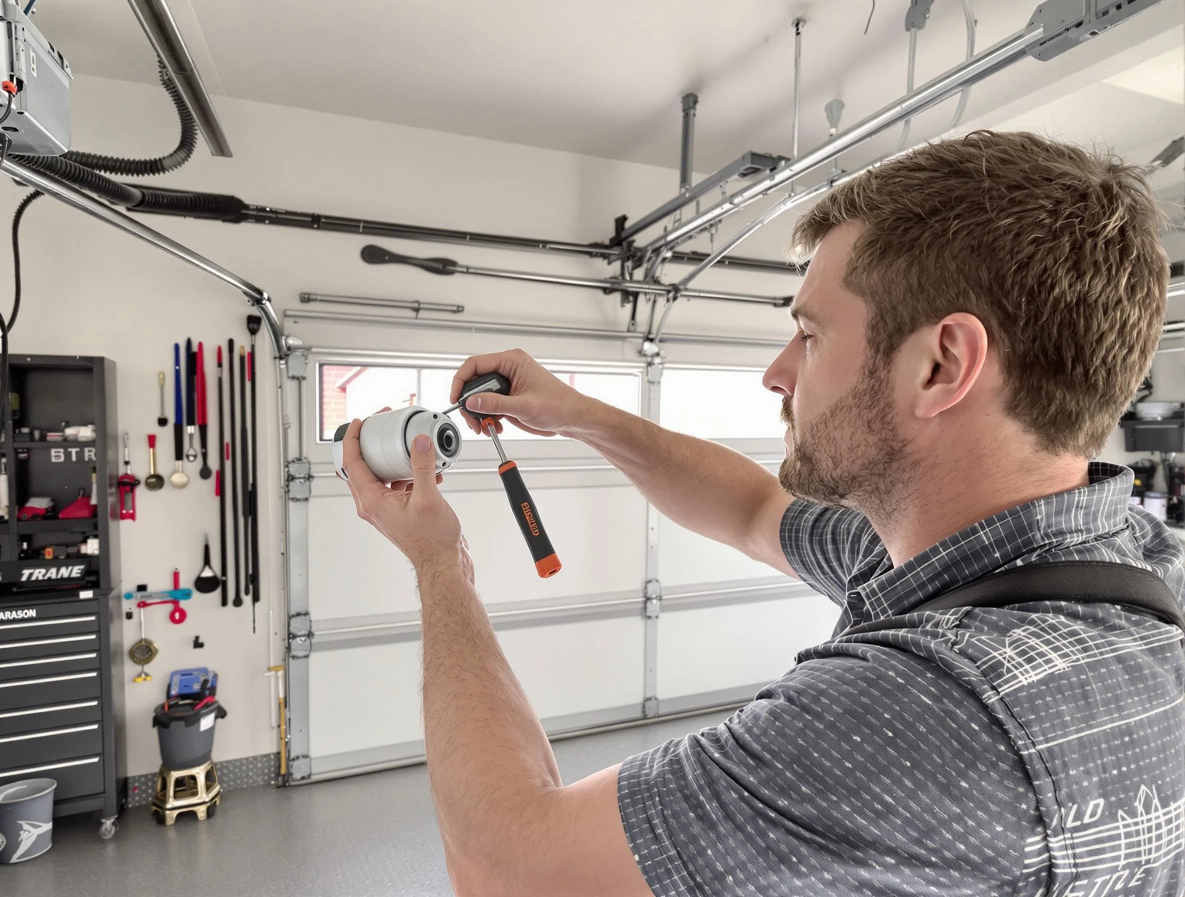 Garage door opener repair service by Choctaw Garage Door Repair in Choctaw