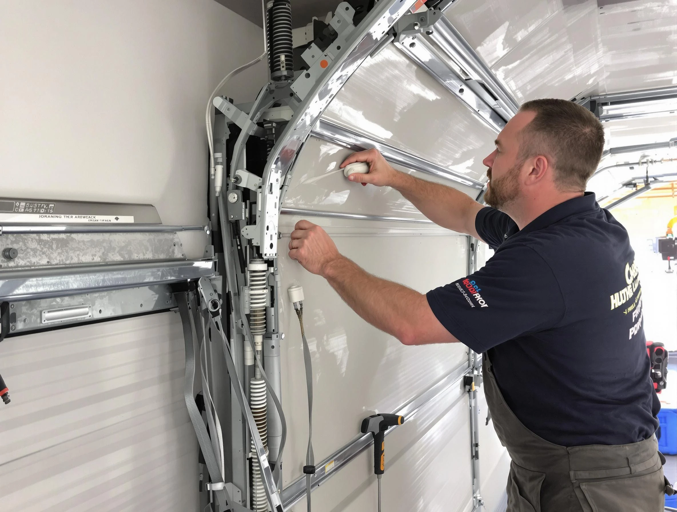 Noisy Garage Door Fix in Choctaw