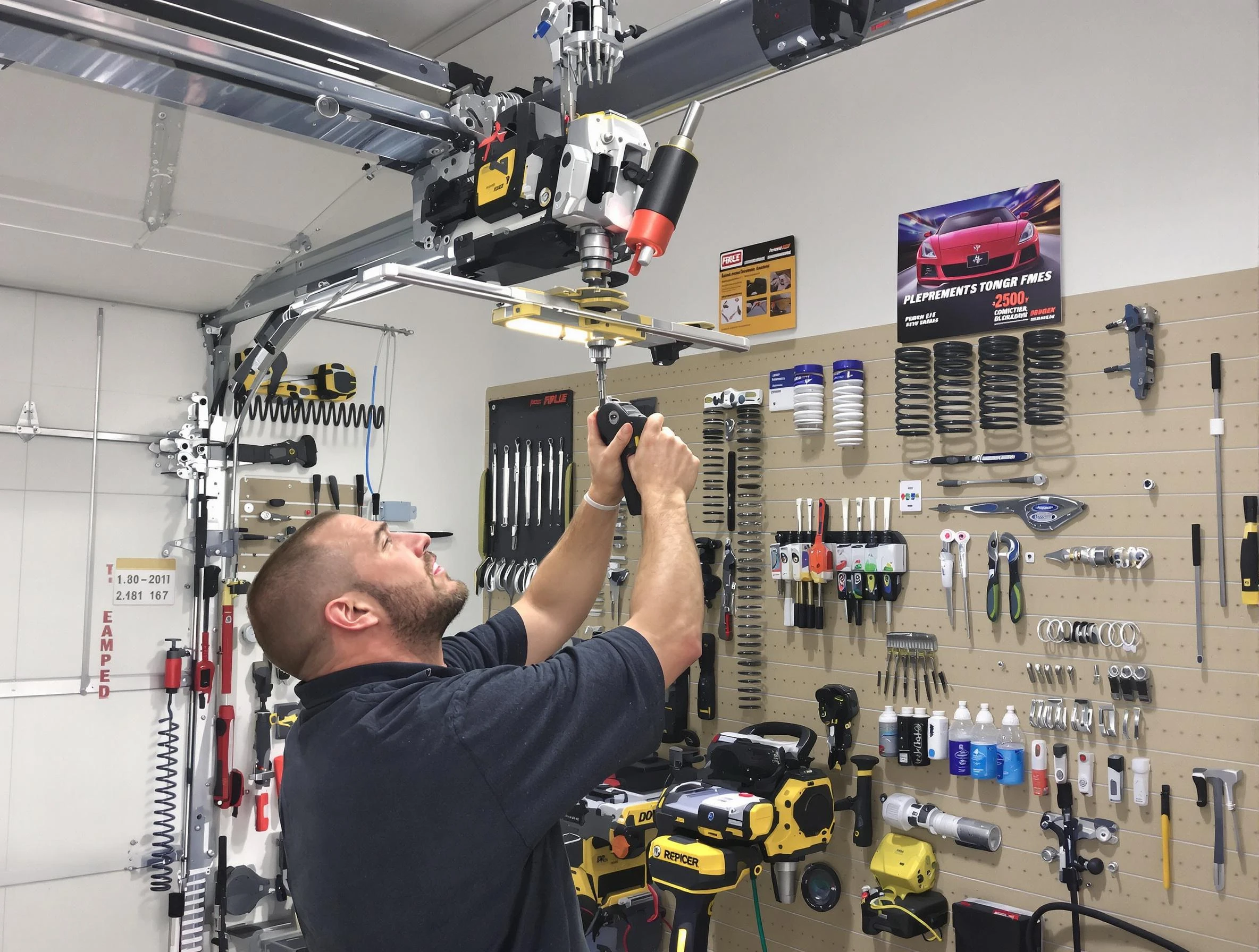 Garage Door Spring Repair in Choctaw