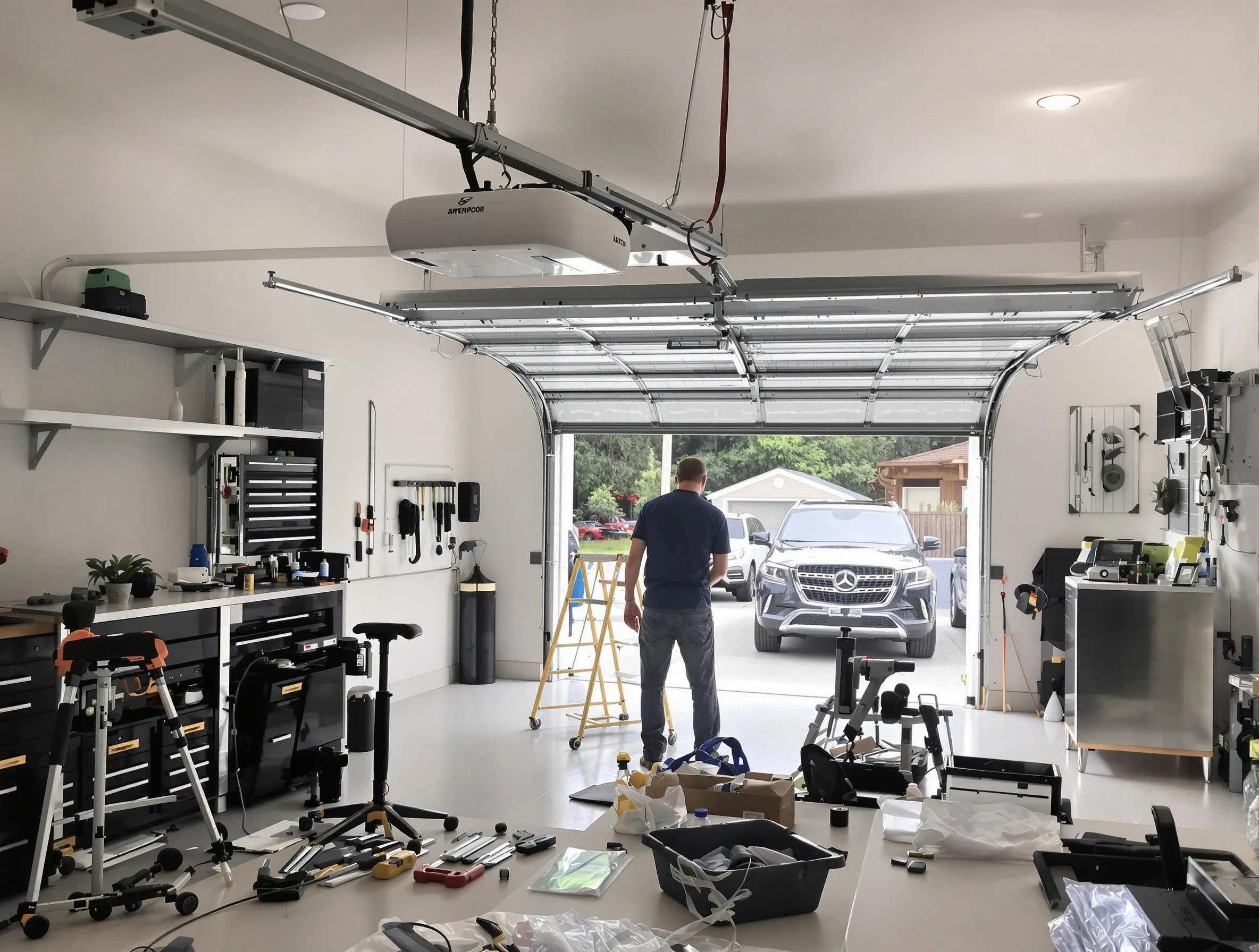 Garage door opener installation by Choctaw Garage Door Repair in Choctaw