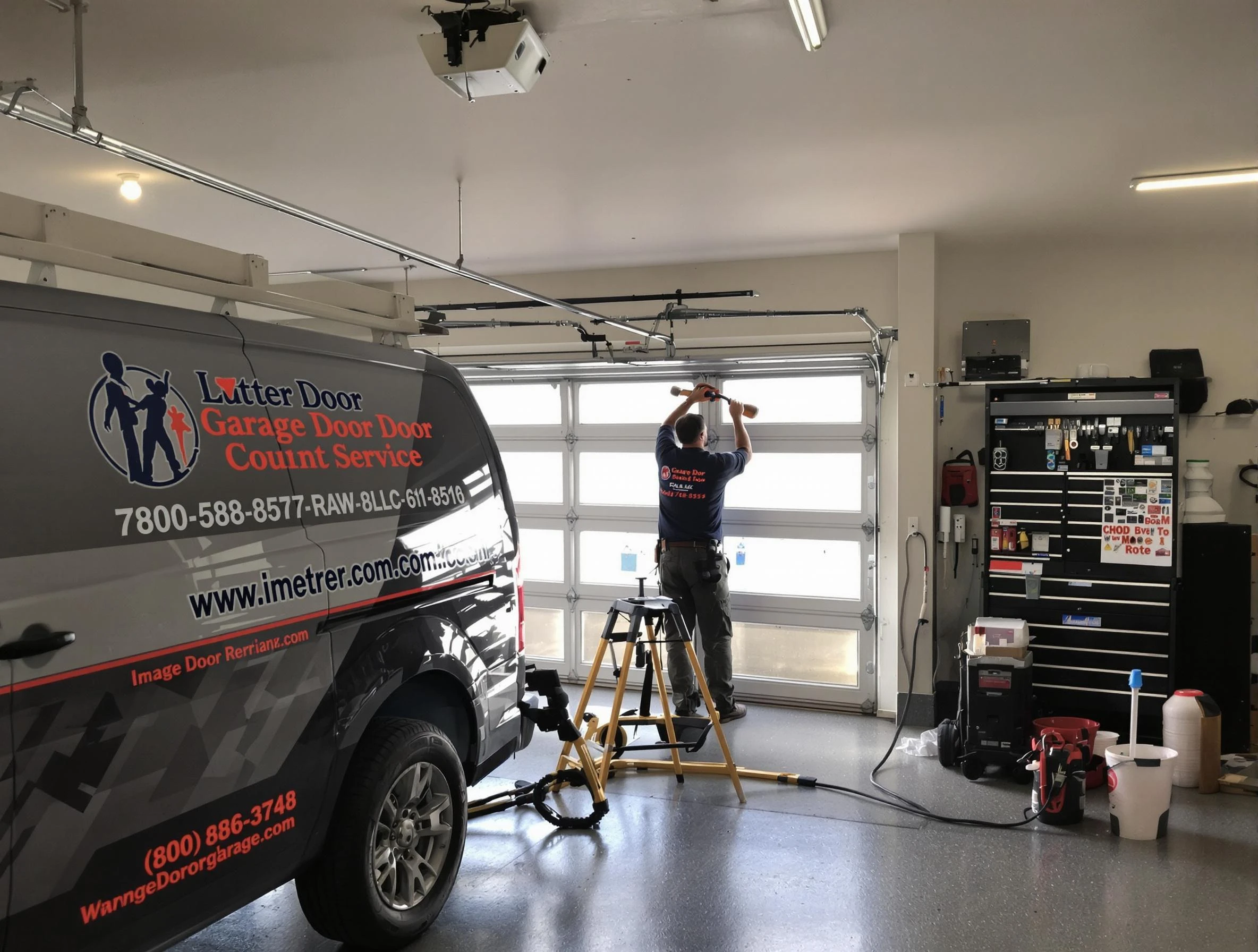 Choctaw Garage Door Repair rapid response team performing same-day repair in Choctaw
