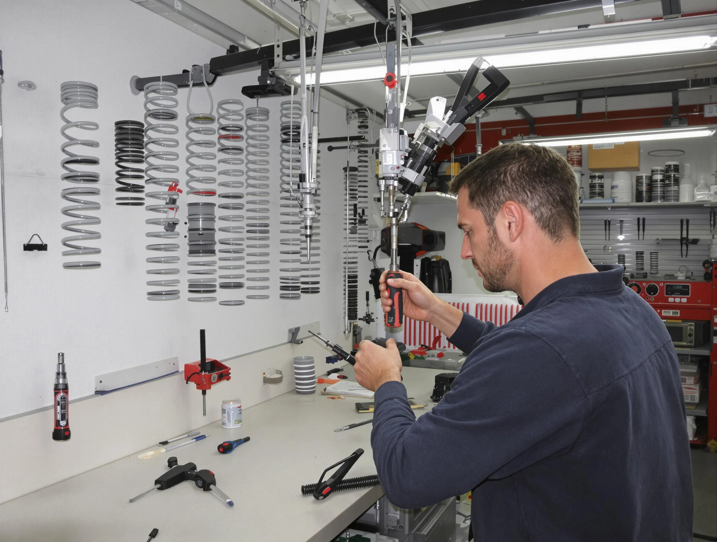 Choctaw Garage Door Repair safety certified technician performing precision spring replacement in Choctaw